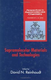 Cover of: Supramolecular Materials and Technologies | David N. Reinhoudt