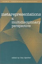 Cover of: Metarepresentations: A Multidisciplinary Perspective (Vancouver Studies in Cognitive Science, 10)