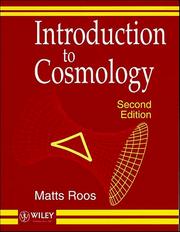 Cover of: Introduction to cosmology by Matts Roos, Matts Roos