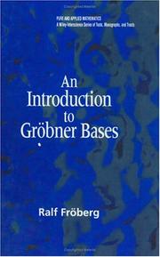An introduction to Gröbner bases by Ralf Fröberg