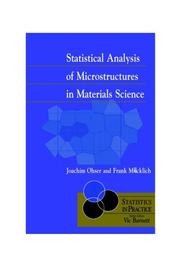 Cover of: Statistical Analysis of Microstructures in Materials Science by Joachim Ohser, Frank Mücklich