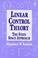 Cover of: Linear control theory