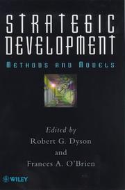 Cover of: Strategic development: methods and models