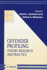 Offender profiling by Debra Anne Bekerian