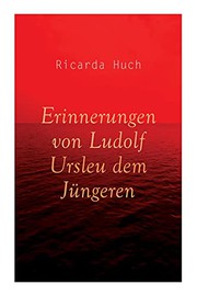 Cover of: Erinnerungen von Ludolf Ursleu dem Jüngeren by Ricarda Huch