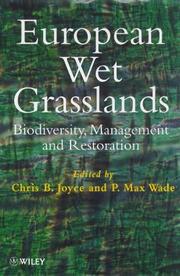 Cover of: European wet grasslands by edited by Chris Joyce and P. Max Wade.