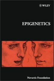 Cover of: Epigenetics - No. 214 by Novartis Foundation Symposium