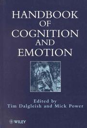 Cover of: Handbook of cognition and emotion