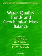 Cover of: Water quality trends and geochemical mass balance