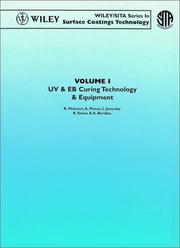 Cover of: Uv & Eb Curing Technology & Equipment (Wiley/Sita Series in Surface Coatings Technology) by R. Mehnert, A. Pincus, I. Janorsky, R. Stowe, A. Berejka