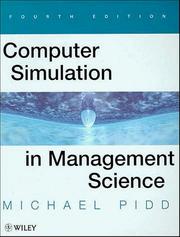 Cover of: Computer simulation in management science by Michael Pidd