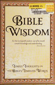 Cover of: Bible wisdom by Publications International, Ltd