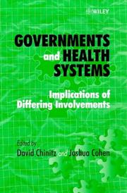 Cover of: Government and health systems: implications of differing involvements