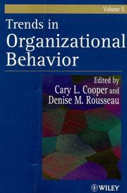 Cover of: Trends in organizational behavior by Cary L. Cooper, Denise M. Rousseau