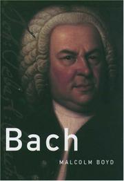 Cover of: Bach (Master Musicians Series) by Malcolm Boyd