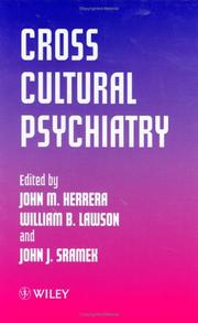 Cover of: Cross cultural psychiatry