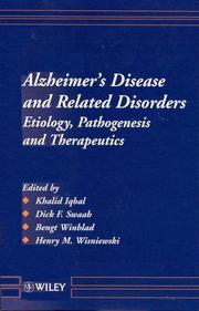 Cover of: Alzheimer's disease and related disorders