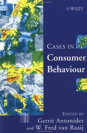 Cover of: Cases in Consumer Behaviour