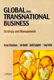 Cover of: Global and Transnational Business by Jim Hamill, David Campbell, Tony Purdie