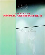 Cover of: Aspects of Minimal Architecture II (Architectural Design)