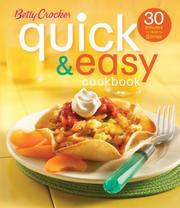 Cover of: Betty Crocker Quick and Easy Cookbook by Betty Crocker