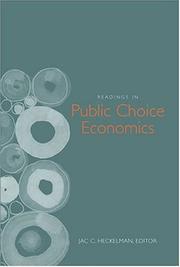 Cover of: Readings in Public Choice Economics