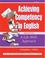 Cover of: Achieving Competency in English