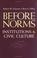 Cover of: Before Norms