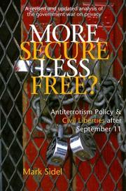 Cover of: More Secure, Less Free?: Antiterrorism Policy & Civil Liberties after September 11