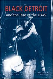 Cover of: Black Detroit and the Rise of the UAW