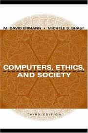 Cover of: Computers, ethics, and society