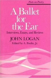 Cover of: ballet for the ear: interviews, essays, and reviews