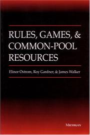 Cover of Rules, games, and common-pool resources