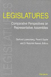 Cover of: Legislatures: Comparative Perspectives on Representative Assemblies