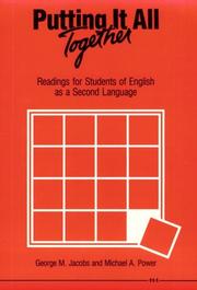 Cover of: Putting it all together: readings for students of English as a second language