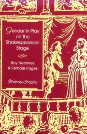 Cover of: Gender in Play on the Shakespearean Stage: Boy Heroines and Female Pages