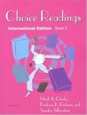 Cover of: Choice readings | Mark A. Clarke