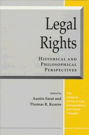 Cover of: Legal Rights: Historical and Philosophical Perspectives (The Amherst Series in Law, Jurisprudence, and Social Thought)