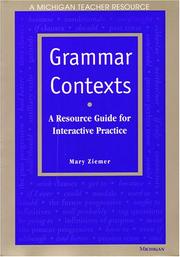 Cover of: Grammar Contexts by Mary Melinda Ziemer-Kapelinski