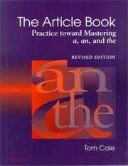 Cover of: The article book by Tom Cole