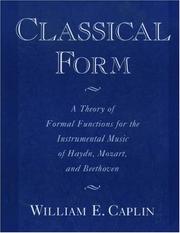 Cover of: Classical Form by William E. Caplin