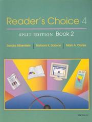 Cover of: Reader's Choice 4, Split Edition Book 2 (Reader's Choice) by Sandra Silberstein, Mark A. Clarke, Barbara K. Dobson