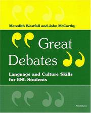Cover of: Great debates by Meredith Westfall