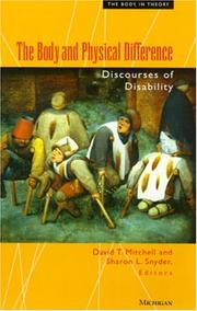 Cover of: The Body and Physical Difference: Discourses of Disability (The Body, In Theory: Histories of Cultural Materialism)