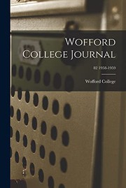 Wofford College Journal; 82 1958-1959