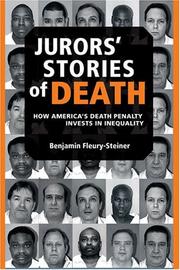 Cover of: Jurors' Stories of Death by Benjamin Dov Fleury-Steiner, Benjamin Dov Fleury-Steiner