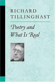 Cover of: Poetry and what is real