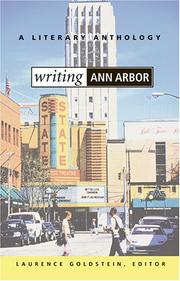 Cover of: Writing Ann Arbor: A Literary Anthology