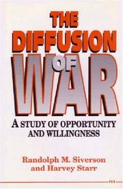 Cover of: The diffusion of war by Randolph M. Siverson