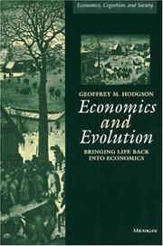 Cover of: Economics and evolution by Geoffrey Martin Hodgson